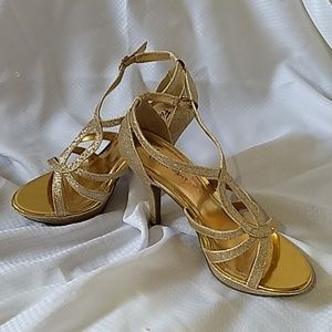 Gold Sparkle Party/Special Occasion Shoes